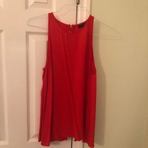 Topshop Sleeveless Blouse in Red Size Medium